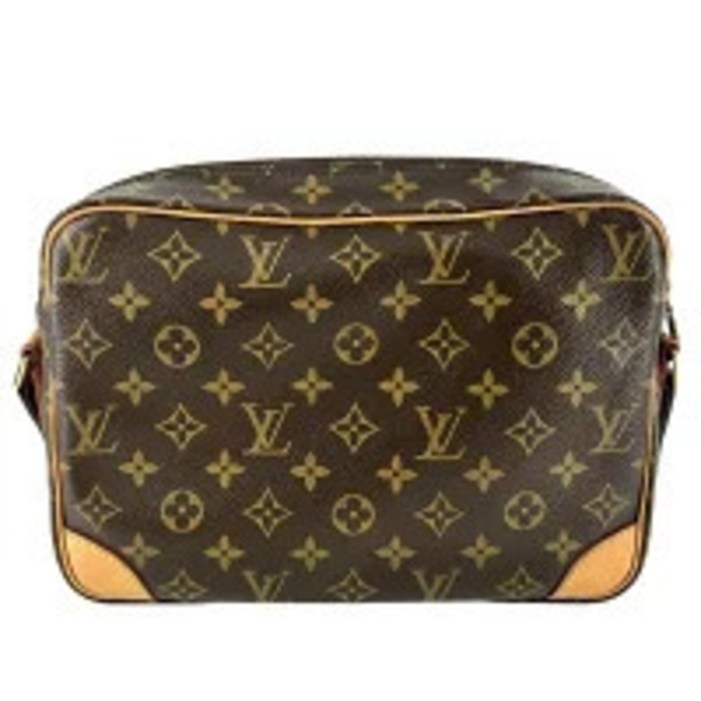 Louis Vuitton Brown Canvas Bag Monogram Shoulder Crossbody Nile